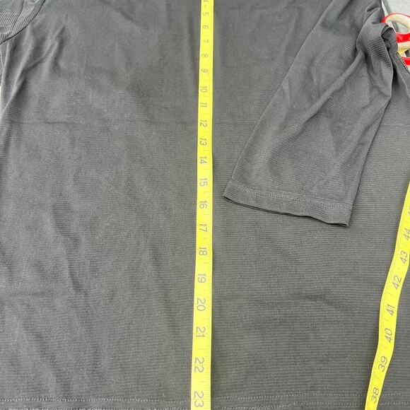 Black sequin women’s top with 3/4 length sleeve, women's size M - Picture 4 of 8